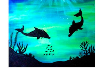 Paint Nite: Dolphins of the Deep